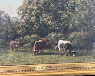 1912 Original Oil Painting George Arthur Hays Chestnut Tree in Bloom Framed Art	Frame: 14.5x20.5x1in Image:12x18in	124052