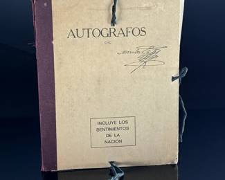 1976 Mexico Historical Autografos De Morelos Book	13.5x10.375x0.5in	124100
