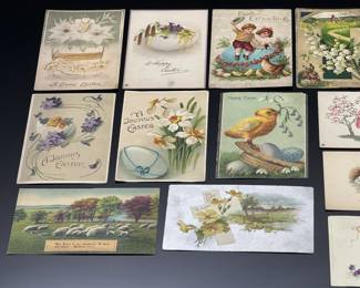 Lot of 17 Antique 1900s Easter Postcards	Approx: 5.5x3.5	119022
