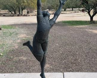 Life Size Life Size Boy Bronze Child Sculpture Roger Junk Statue Artist Made RJ 61.5in H x 23in W x 26in D	113122