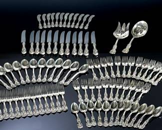 86pc Reed & Barton Francis I Sterling Silver Flatware Set Silverware		113082

