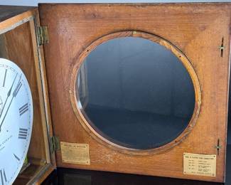 Antique SWCC Self Winding Clock Company New York Wall Clock Train/Subway Station Clock	21x21x6.5in	124061