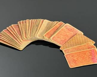 Antique Victorian Deck of Playing Cards Complete	2.7x1.75in	124006
