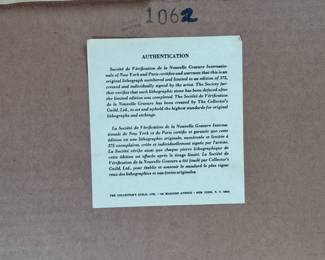 Signed Numbered Hoi Lebadang Lithograph Village Entry Framed Art Litho Collectors Guild	Frame: 27x23x0.5in	119003
