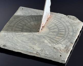 1860 Antique Slate Garden Sundial	6.5x12.5x12.5in	124013
