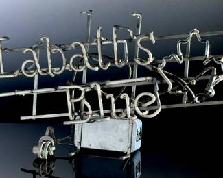 Vtg Neon Labatt’s Blue Beer sign with Transformer		115018
