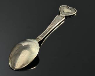 Sterling Silver Franklin Mint Love Spoons Limited Edition Collectors Set	Display:18x14.5in	119039
