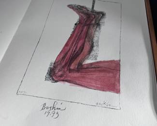 1 of a kind! *Rare* Hand Colored/Signed Leonard Baskin ARS Anatomica Book Medical Fantasia Litho	24x16.25x2in	124089
