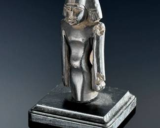 Egyptian Royalty Figure Statue Black	6x4x4in	124116
