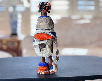 South Africa Ndebele Initiation Doll Folk Art Beaded African Fertility Doll	11.5in H	113001
