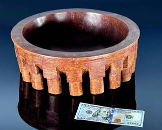 Polynesian Kava Bowl Hand-carved	4.5x13.5in Diameter	113102
