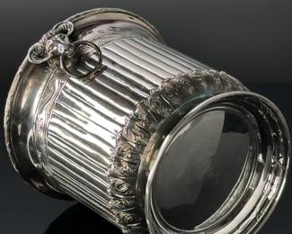Royal Irish Silver Co. Sterling Silver 925 Champagne/Wine Cooler Ice Bucket Rams Head	7.75in H x 7.6in Diameter. Total width with handles: 8.5in.	112001
