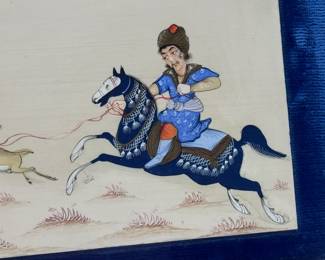 Hand Painted Persian Painting Framed Iranian Art	Frame:6.25x8.25in	113064
