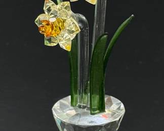 Crystal World Daffodils Flowers in Pot figurine	Figurine 2.65in H	119047
