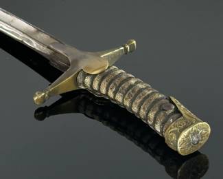 Antique British Military Sword 1891	Total Sword Length: 39.125in With Scabbard: 40.1875in	124005