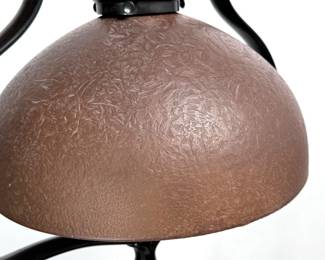 Antique Handel Bronze Floor Lamp Brown 6068 1/2 Moserine Glass Shade	57x13.5x9in	124070
