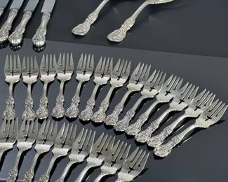 86pc Reed & Barton Francis I Sterling Silver Flatware Set Silverware		113082
