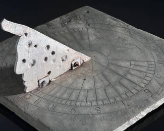 1860 Antique Slate Garden Sundial	6.5x12.5x12.5in	124013
