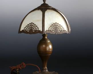 Antique Bronze Slag Table Lamp	22.5in H x 17in Diameter	124108
