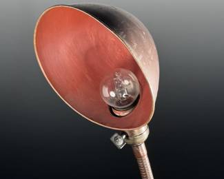 Antique Gooseneck Desk Lamp	17x16x7in	112031
