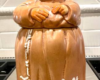 SOLD - Twin Winton Monk cookie jar 