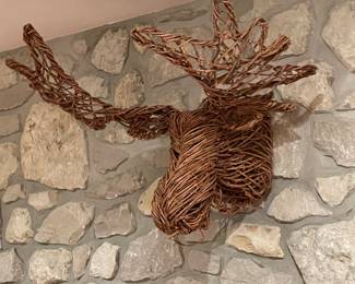 SOLD- Grapevine moose head