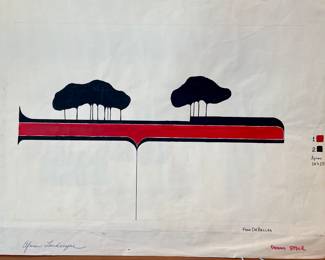 Fran De Bellas original under drawing