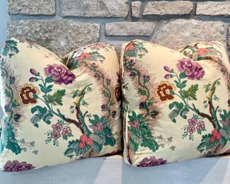 $60 each (4 available) - custom-made, down-filled throw pillows - 17x17