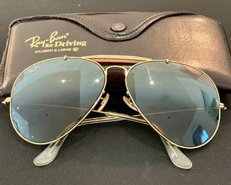 SOLD - vintage RayBan B15 Aviator sunglasses with original case, in excellent condition (found one by for $200)