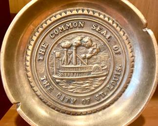 SOLD- Vintage St. Louis Brass ashtray
