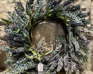 SOLD - faux lavender wreath