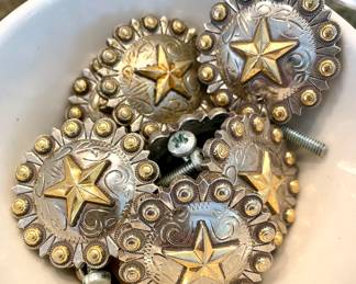 SOLD - set of lone star drawer pulls