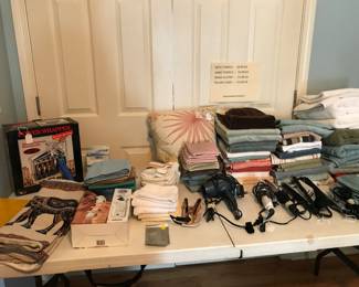 Nice Linens - towels, wash cloths, hand towels, curling irons, flat irons