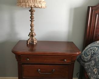 Legacy Nightstand - 3 drawers. Top Drawer has plug in feature