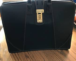 Leather Atlas Briefcase - do no know combination.