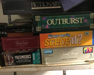 Vintage Games - Sequence, Outburst, Pictionary, Trivial Pursuit