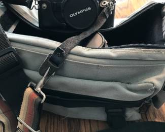 Olympus 35 MM with lens of different sizes and bag