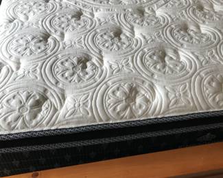 2 new queen size box springs and mattresses that go with bedsets in pine bedrooms