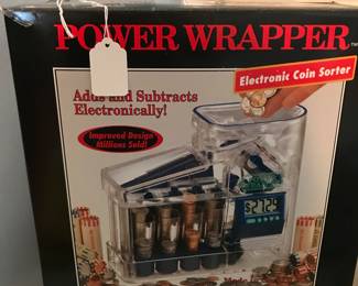 Power Wrapper Electronic Coin Sorter
