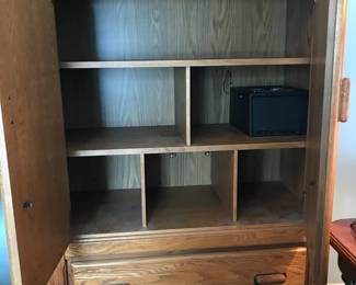 Winchester safe inside (cannot remove without removing part of shelf)