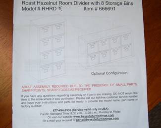 ROOM DIVIDER INFO