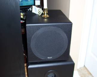 KLH BASSLITE V POWERED SUBWOOFER & CERWIN-VEGA AV 5-SUB 8 SUBWOOFER