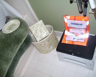 CERAMIC WASTE BASKET SET - ETC