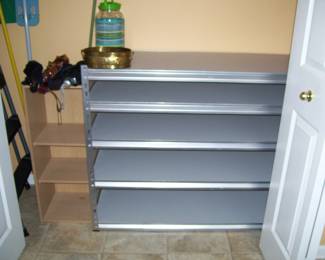 VARIETY OF SNAP IN HEAVY DUTY SHELVING THRU OUT