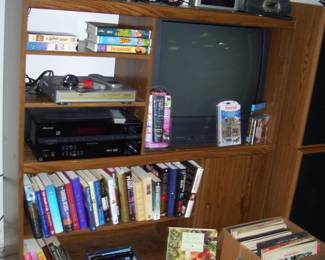 LOWER LEVEL DAEWOO DVD PLAYER - PIONEER VSX-516 AUDIO VIDEO MULTI CHANNEL RECEIVER - EMERSON VIDEO CASSETTE RECORDER - BOOKS - VINYL - VHS - DVD'S - ETC - ETC