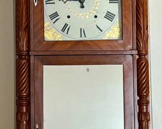 Large Antique Carved Mantle Clock