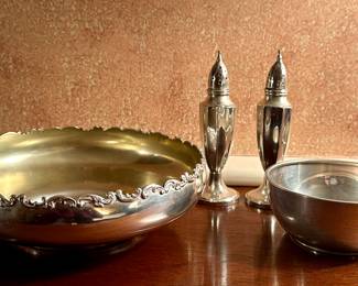 Sterling Bowls & Salt & Pepper Shakers