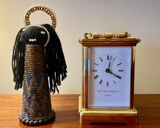Beaded Wire Angel & Matthew Norman London Clock