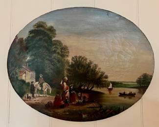 Landscape Scene Oil on Canvas