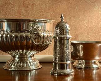 Silverplate Bowls & Sugar Shaker